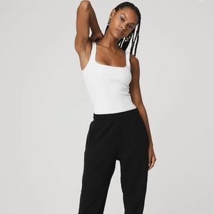 Alo Yoga Women’s Minimalist Ribbed Tank in White